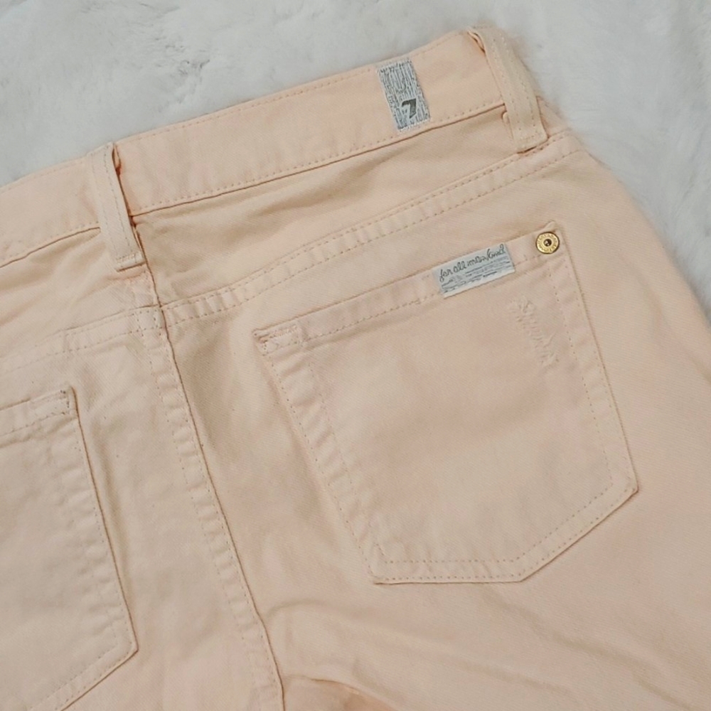 7 for all mankind Peach skinny jeans - Picture 3 of 7
